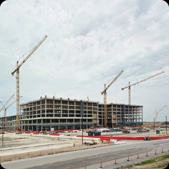 삼성전자가 건설 중인 텍사스 테일러 파운드리 공장 모습. 삼성전자 제공